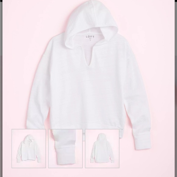 LOFT Tops - Loft oversized high/low beachy hoodie.